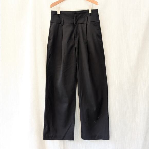 The Frankie Shop Double Waist Pleated Wool/Tencel Blend Trouser Pants, size M - Picture 1 of 12